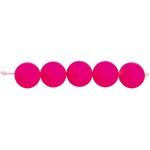 RICO Plastic beads, neon pink, asymmetric
