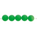 RICO Plastic beads, neon green, asymmetric