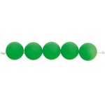 RICO Plastic parels, fluo groen, assymetrisch (40 st, Ã˜ 8 mm)