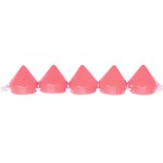 RICO Pyramid beads, round, rose