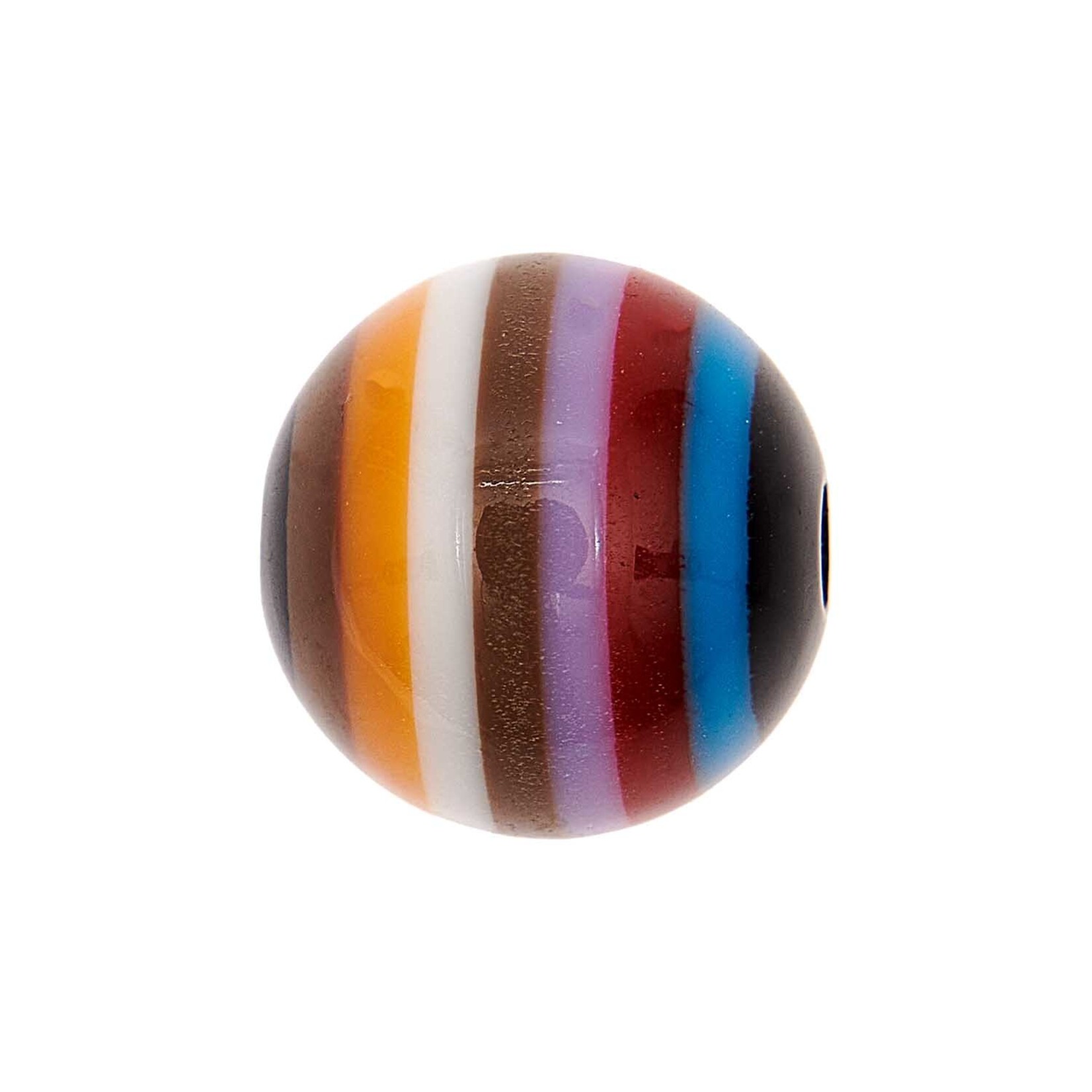 RICO Striped bead, round