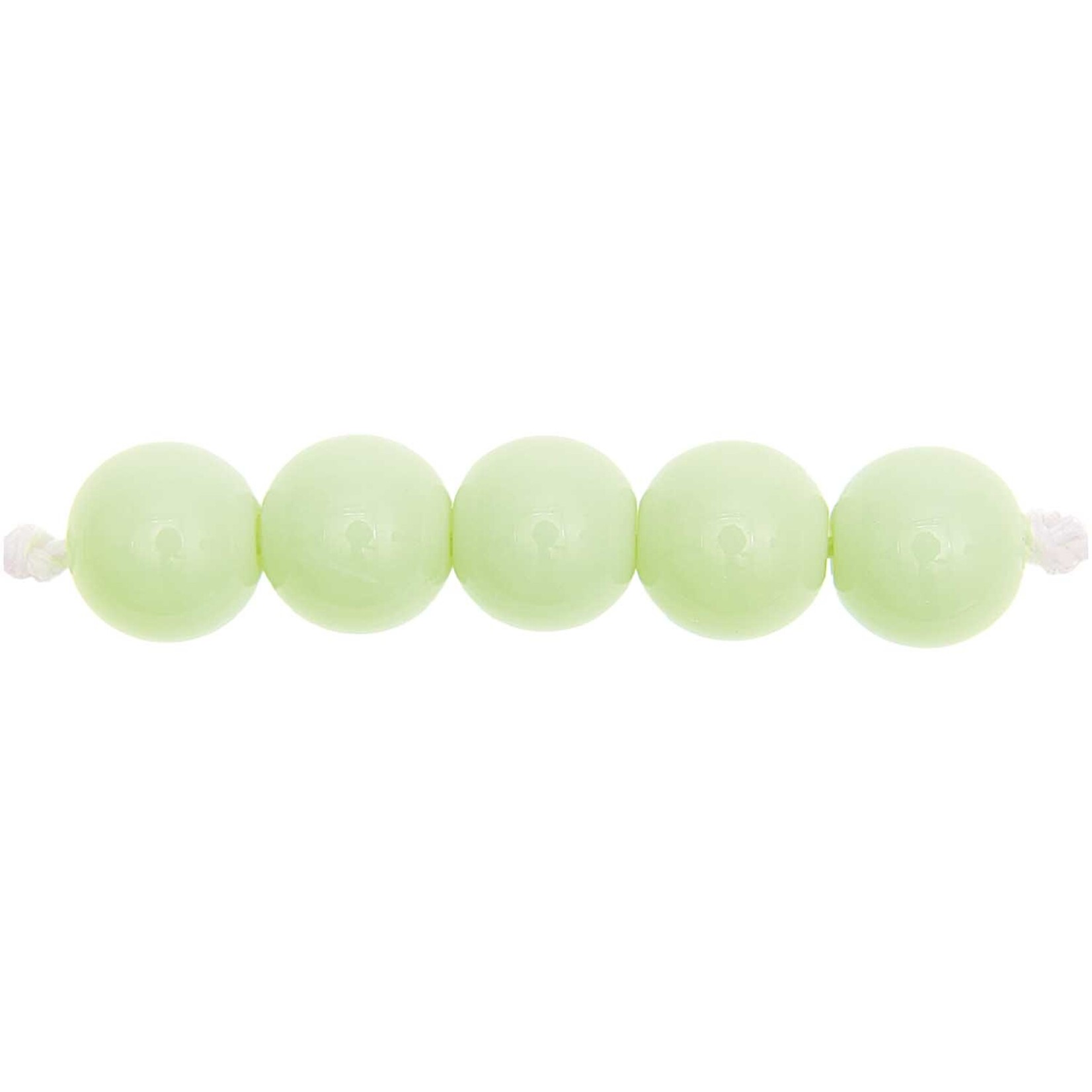 RICO Plastic beads, light green