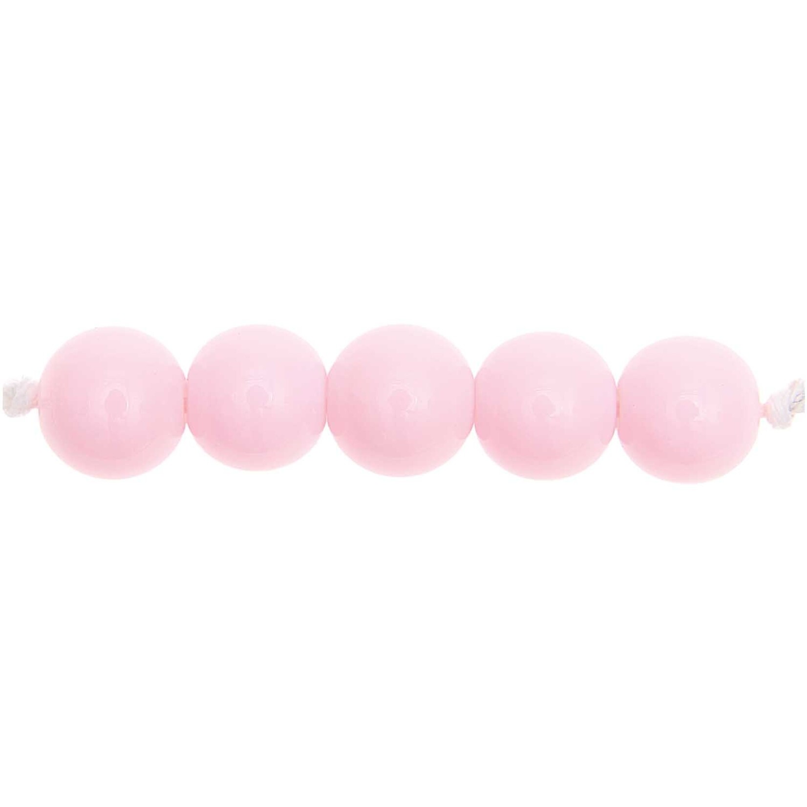 RICO Plastic beads, light pink