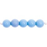 RICO Plastic beads, blue-grey