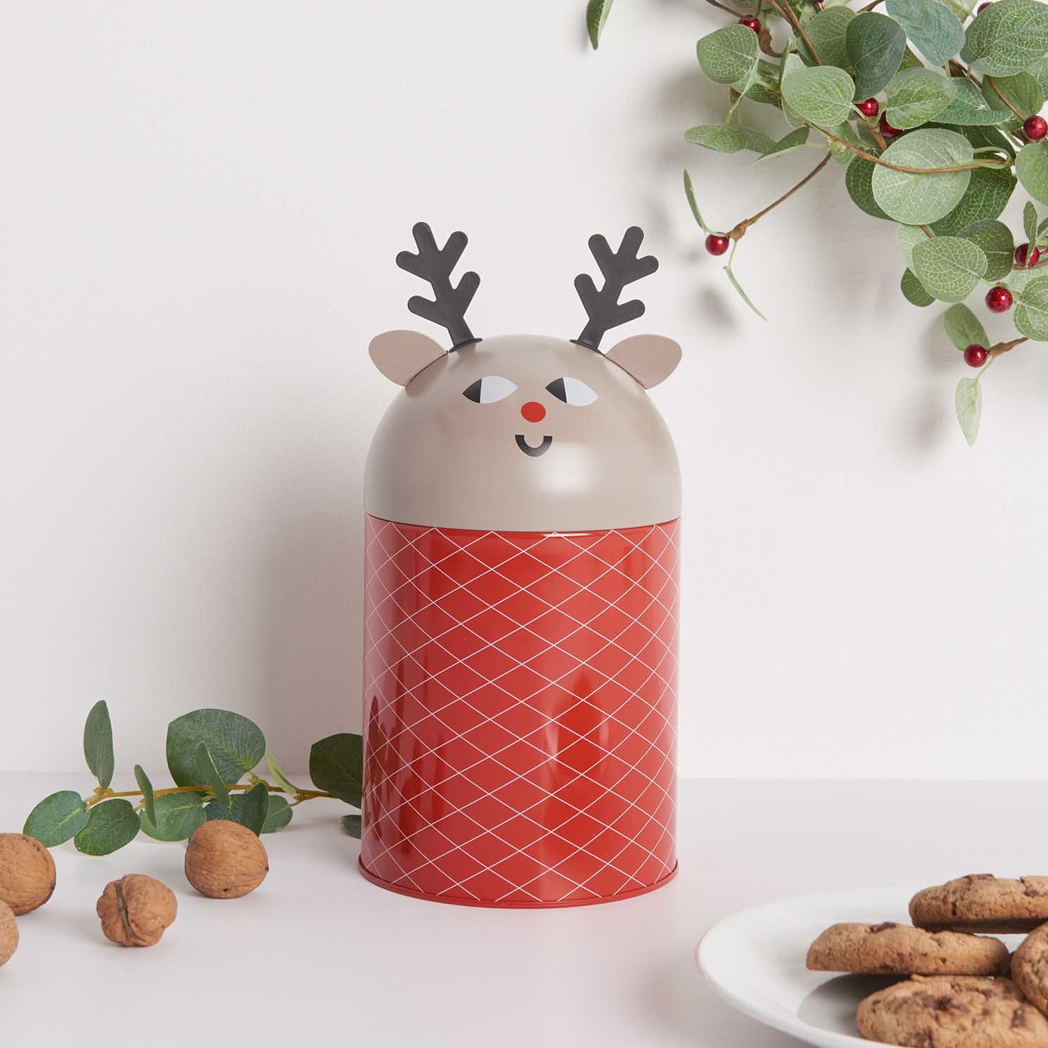 RICO Cookie jar reindeer, 1 pc, Ø 120 x 205 mm