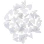 RICO FELT HEART, CREAM  24 PCS, 10x12mm - 11x13mm