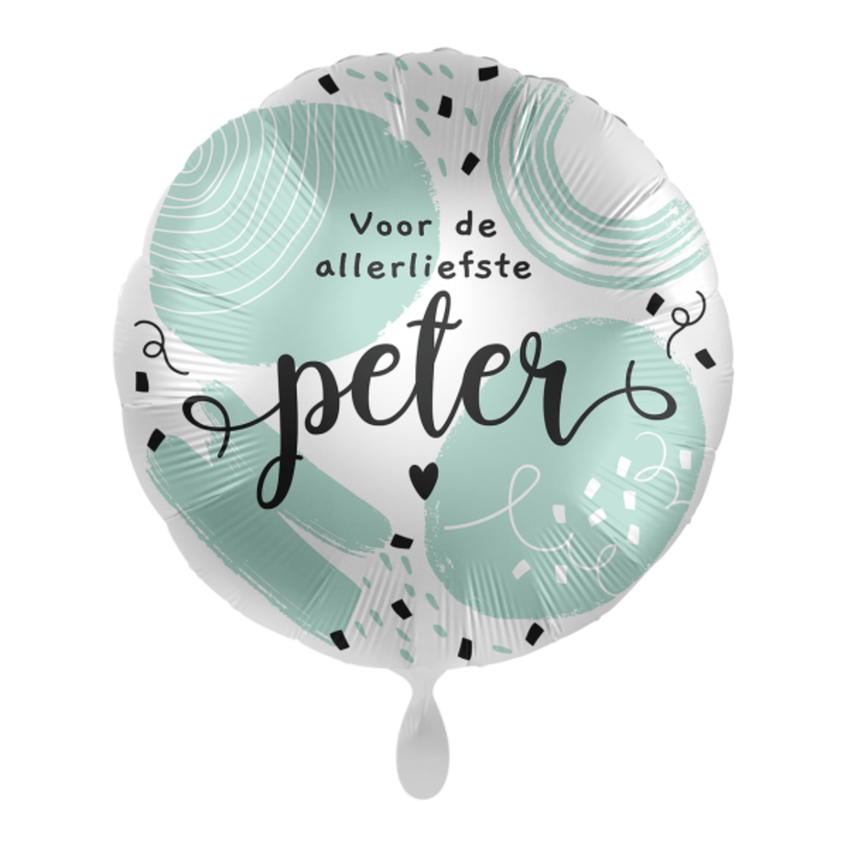 EL Voor de allerliefste Peter circle foil balloon 43 cm