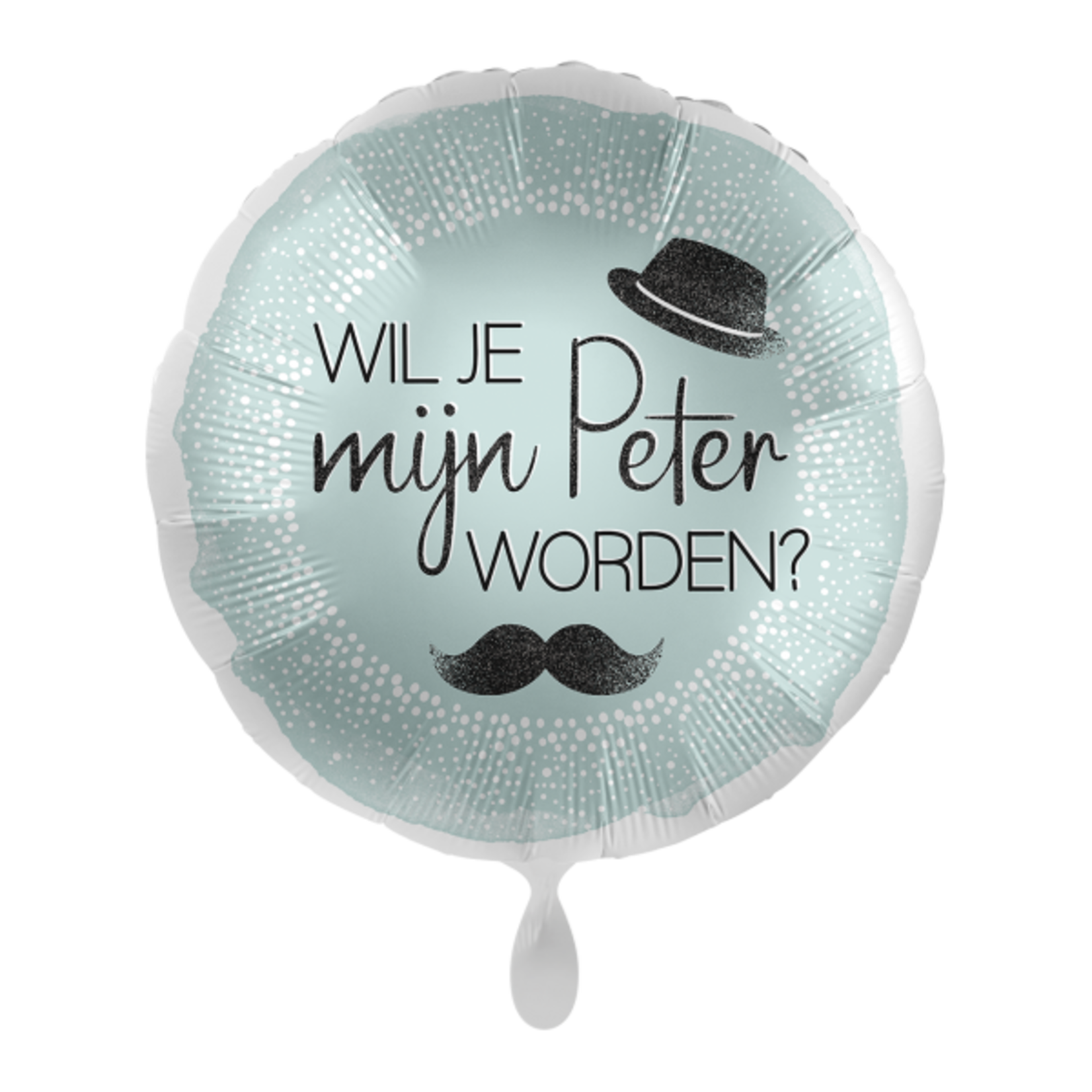 EL Wil je mijn Peter worden? circle foil balloon 43 cm