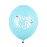PD Balloons 30 cm, Mom to Be, Pastel Light Blue 50 pcs.