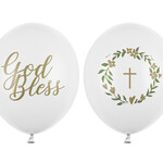 PD Balloons 30 cm, God Bless, Pastel Pure White 50 pcs.