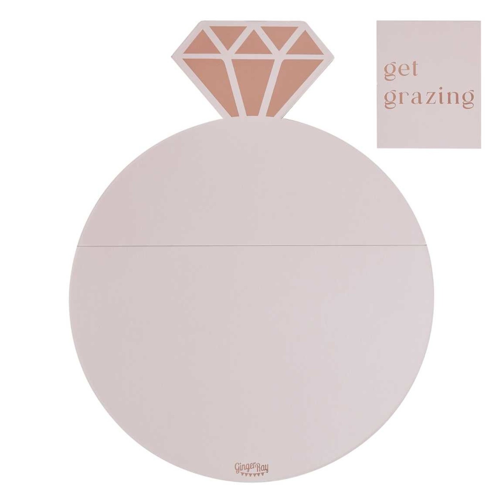 GINGERRAY Rose Gold and Pink Engagement Ring Grazing Board Kit