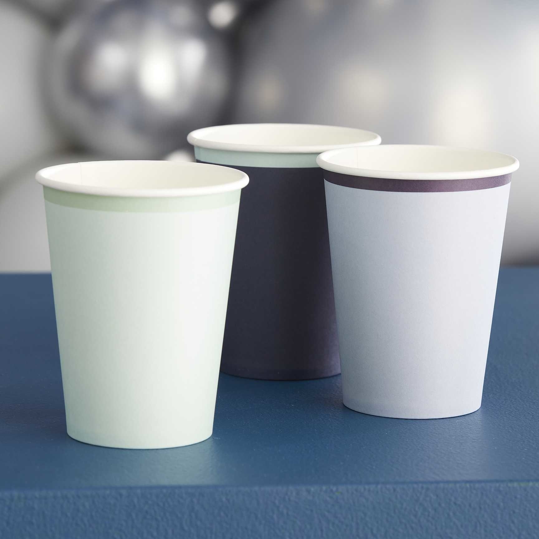 GINGERRAY Navy, Blue & Mint Paper Cups