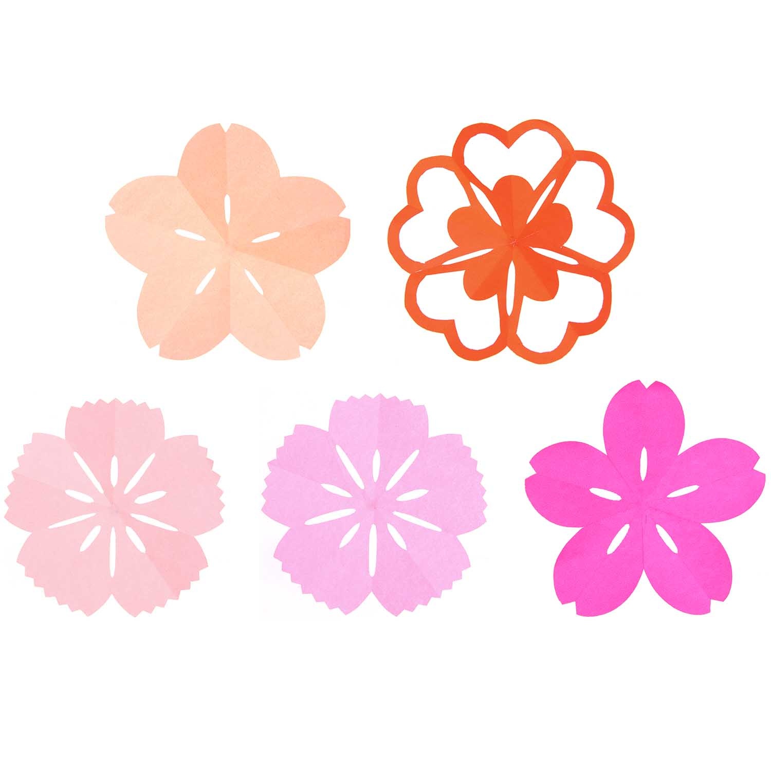 Rico NAY Origami Sakura Sakura, flowers 50 sheets, 15 x 15 cm, 4 stencilsFSC MIX