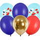 PD Balloons 30 cm, Plane, Pastel Light Blue (1 pkt / 6 pc.)