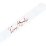 PD Sash Team bride, white/ rose gold, 75cm