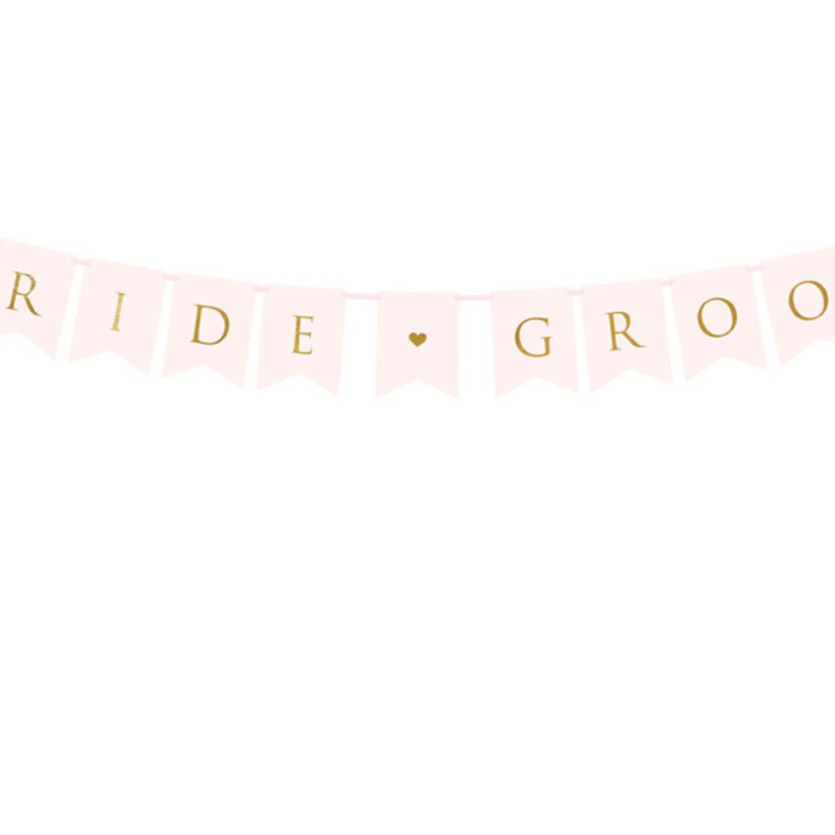 PD Banner Bride Groom, light pink, 15 x 155 cm