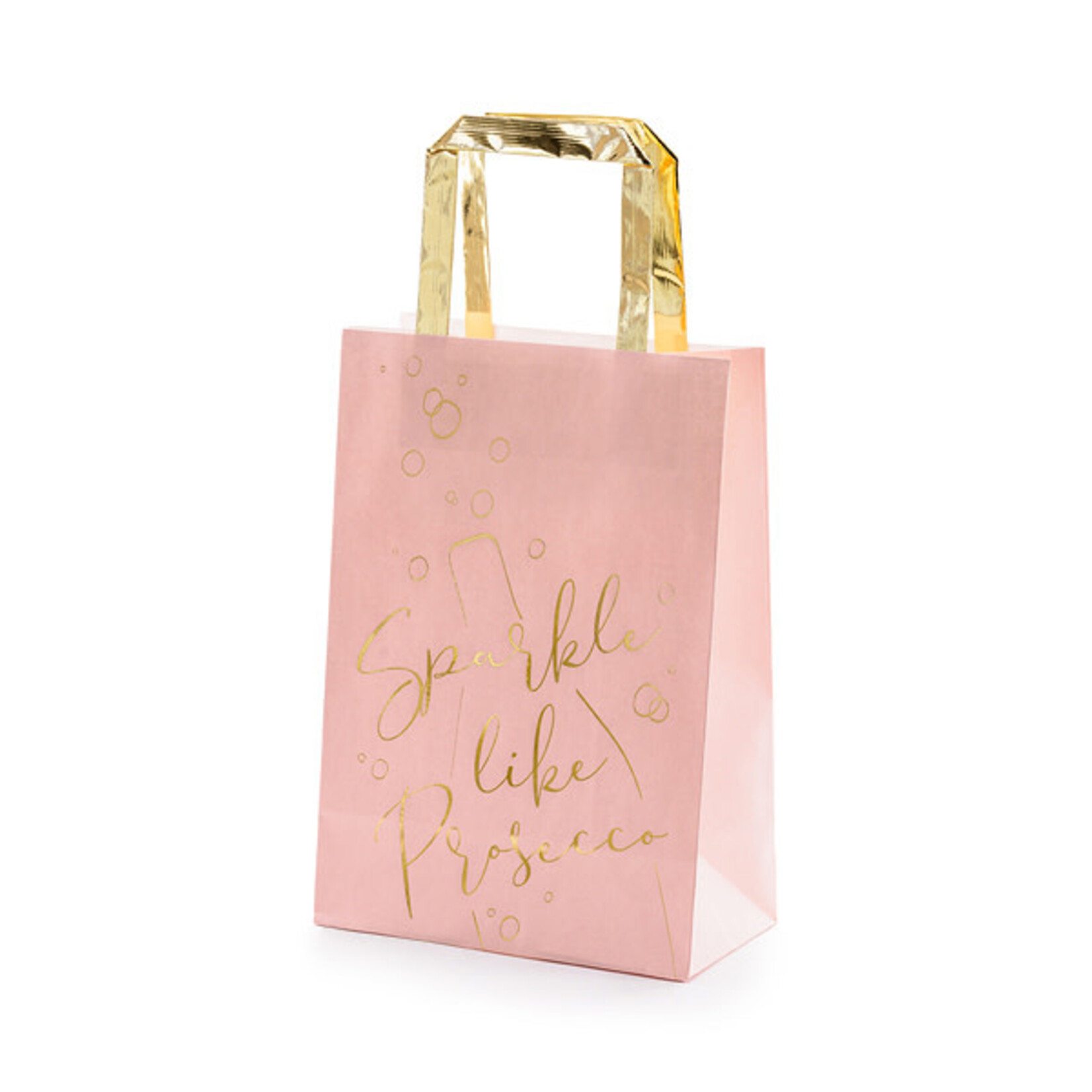 PD Gifts bags Prosecco, pink, 18x26x10cm