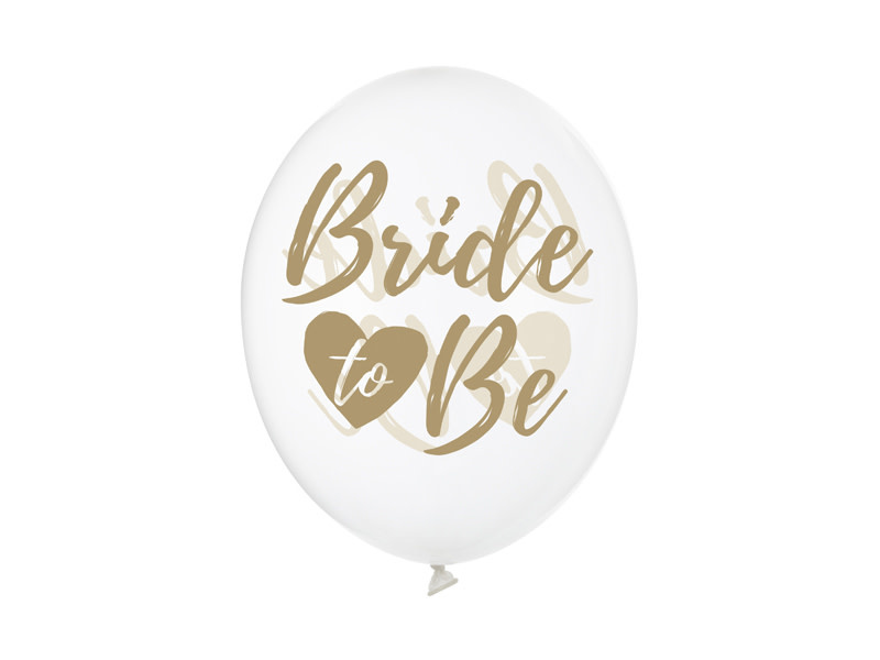 PD Balloons 30cm, Bride to be, Crystal Clear