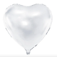 PD Foil Balloon Heart, 61cm, white