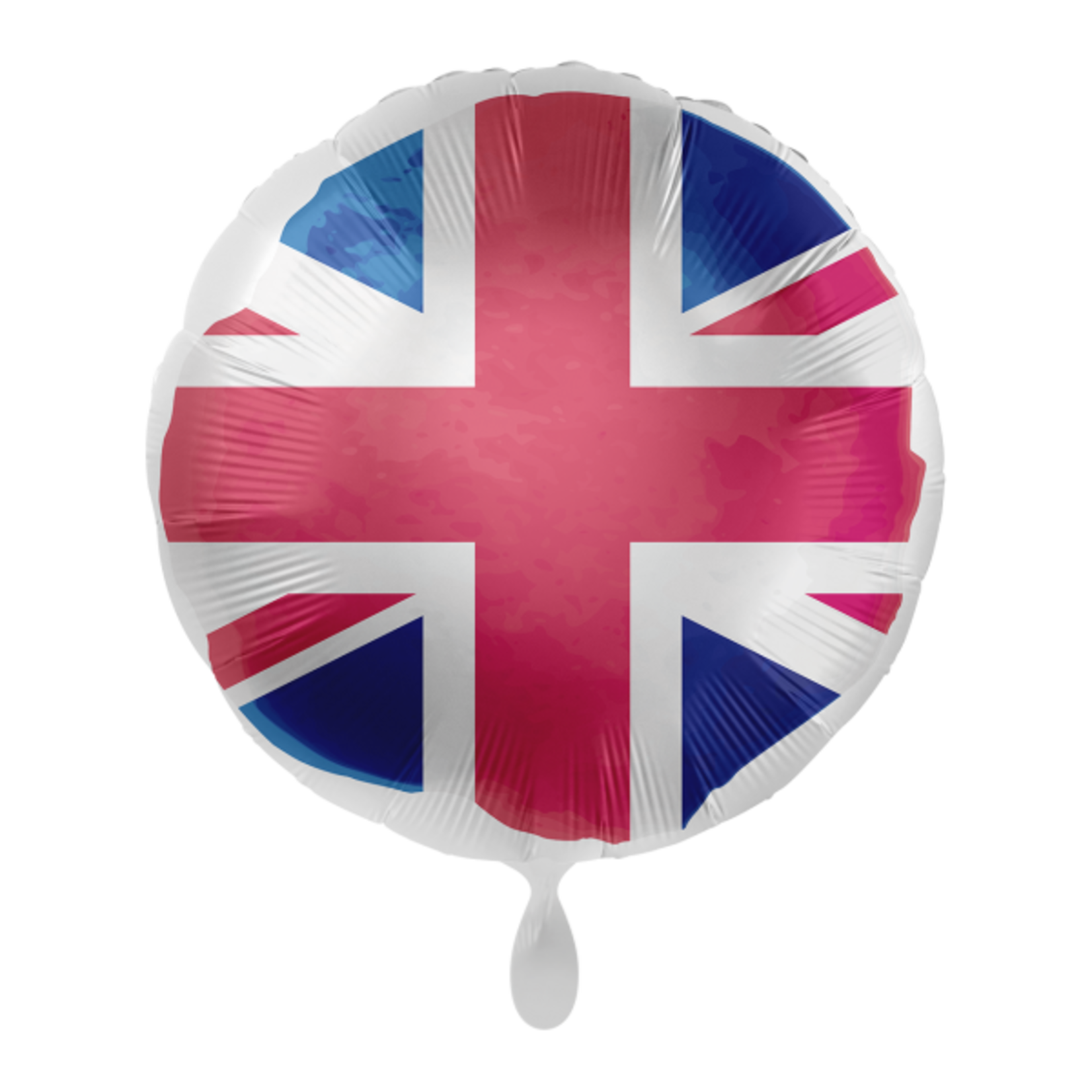 EL circle foil balloon UK flag 45 cm