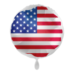 EL circle foil balloon USA flag 45 cm