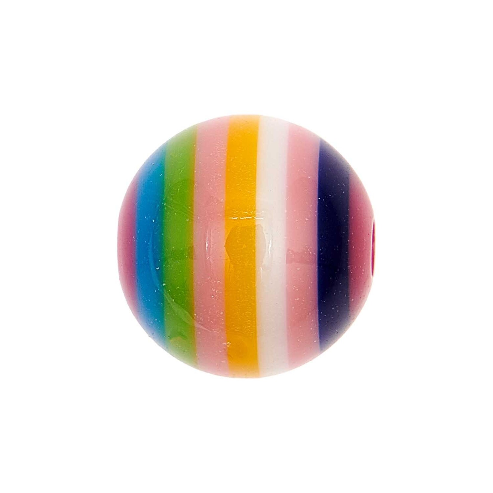 RICO Striped bead, round, 1 pc, Ã˜ 15 mm