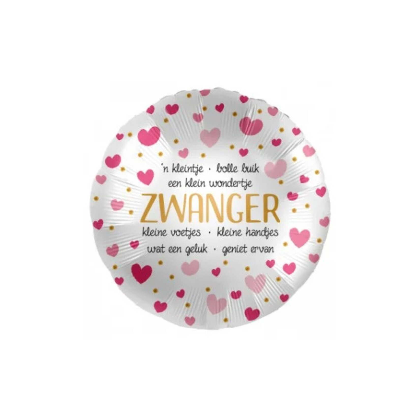 YAY zwanger circle foil balloon 43 cm