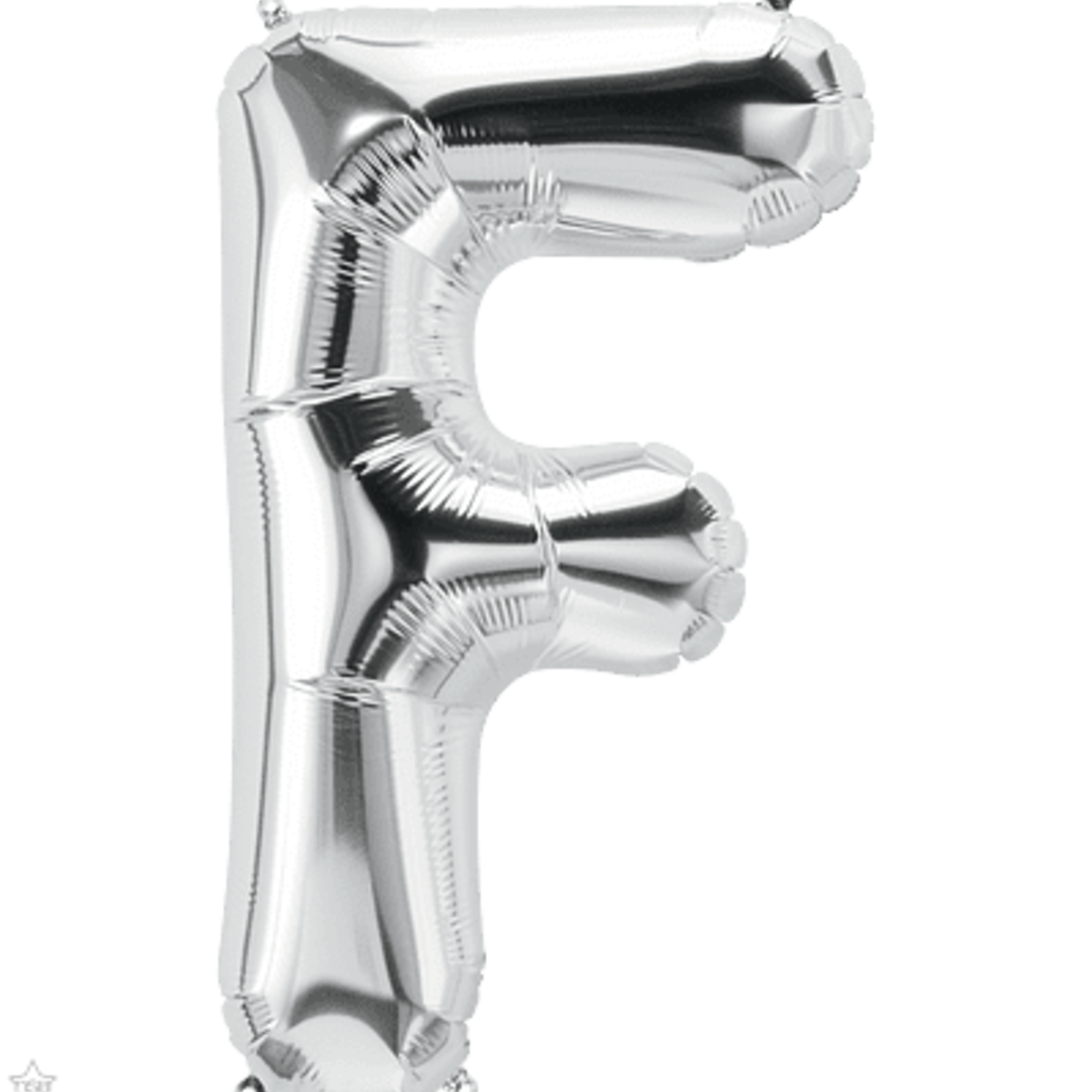 YAY foil balloon letter silver F 86 cm
