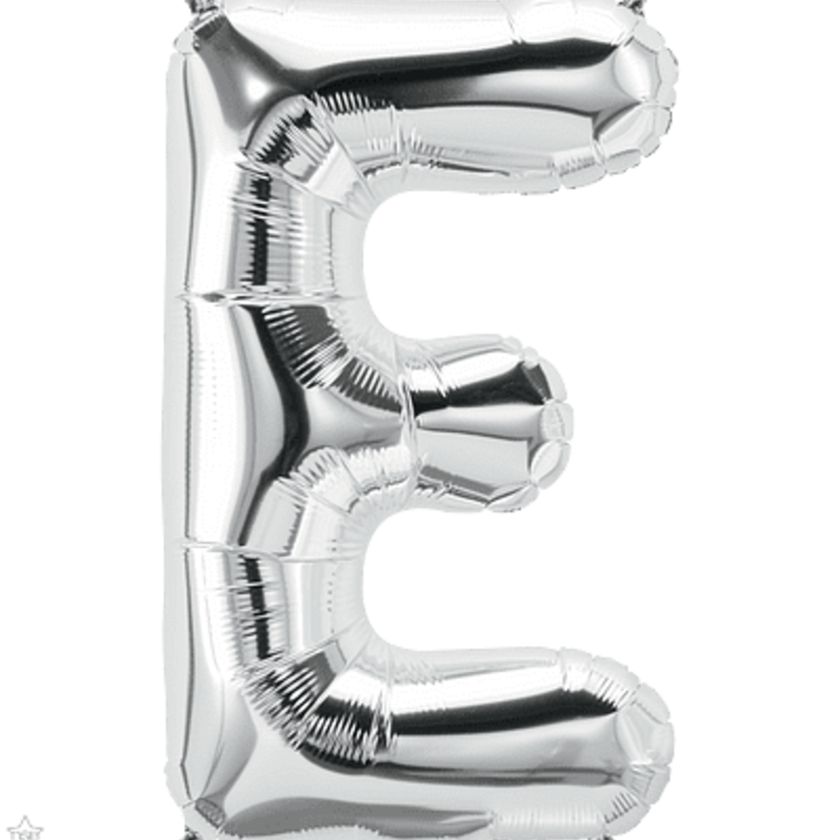 YAY  foil balloon letter silver E 86 cm