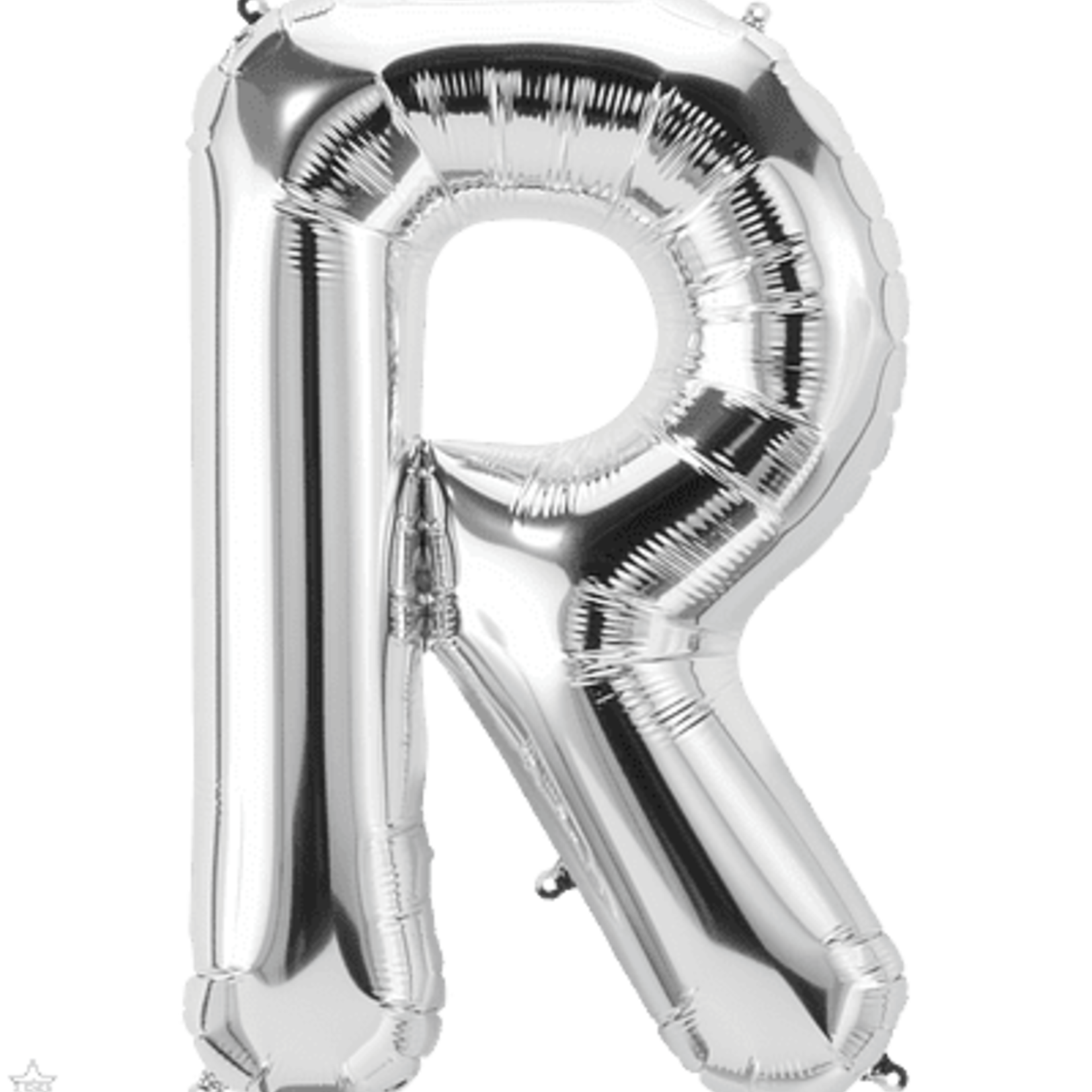 YAY  foil balloon letter silver R 86 cm