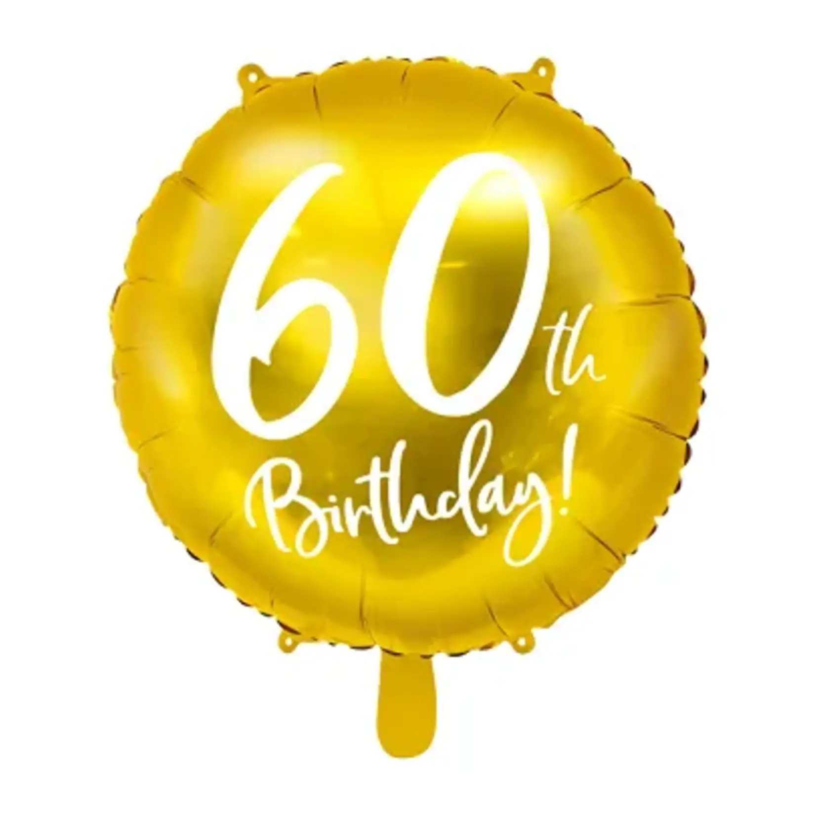 PD Foil Balloon 60th Birthday, gold, 45 cm