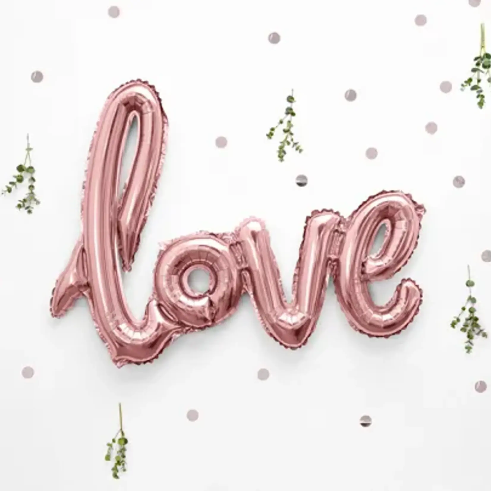 PD Foil Balloon Love, 73x59cm, rose gold