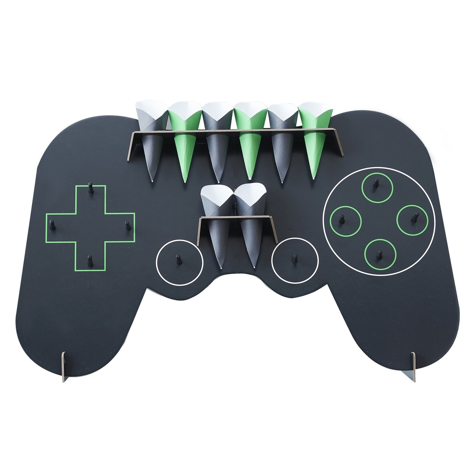 GINGERRAY controller shaped treat stand