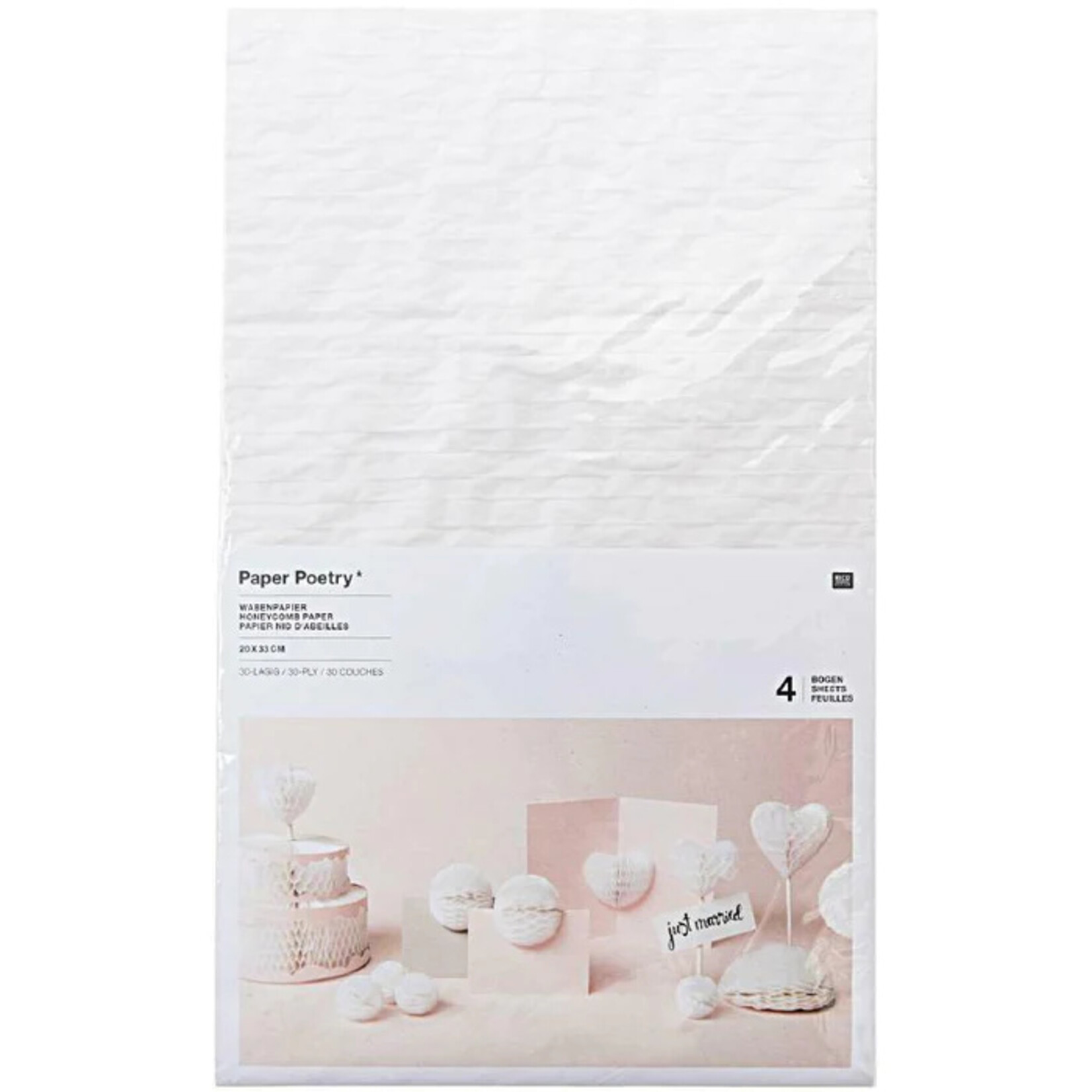 honeycomb paper white