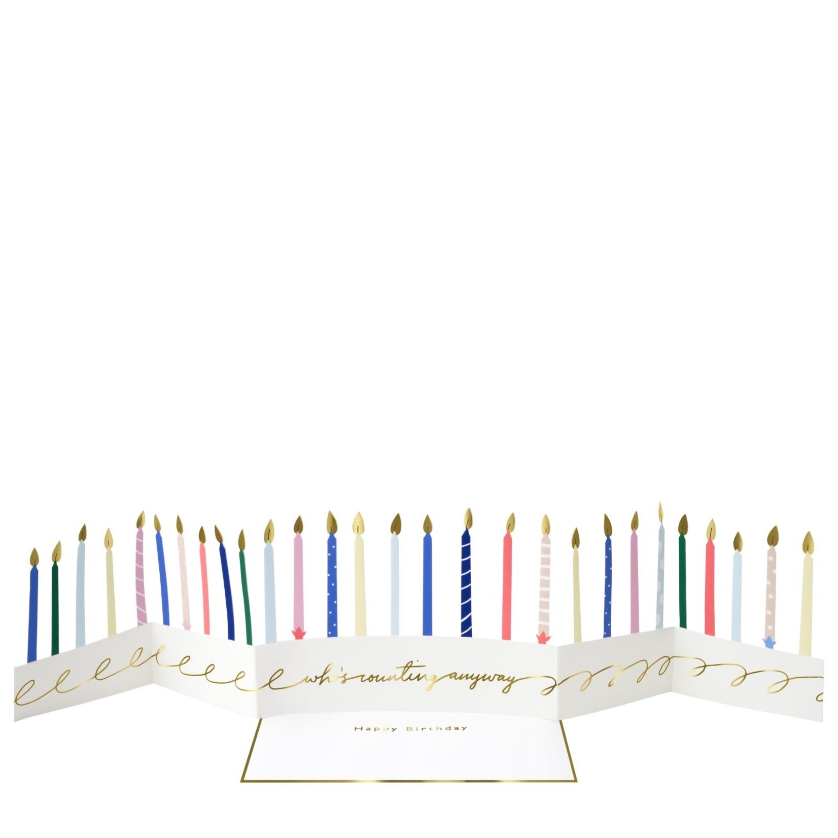 MERIMERI Candle concertina card