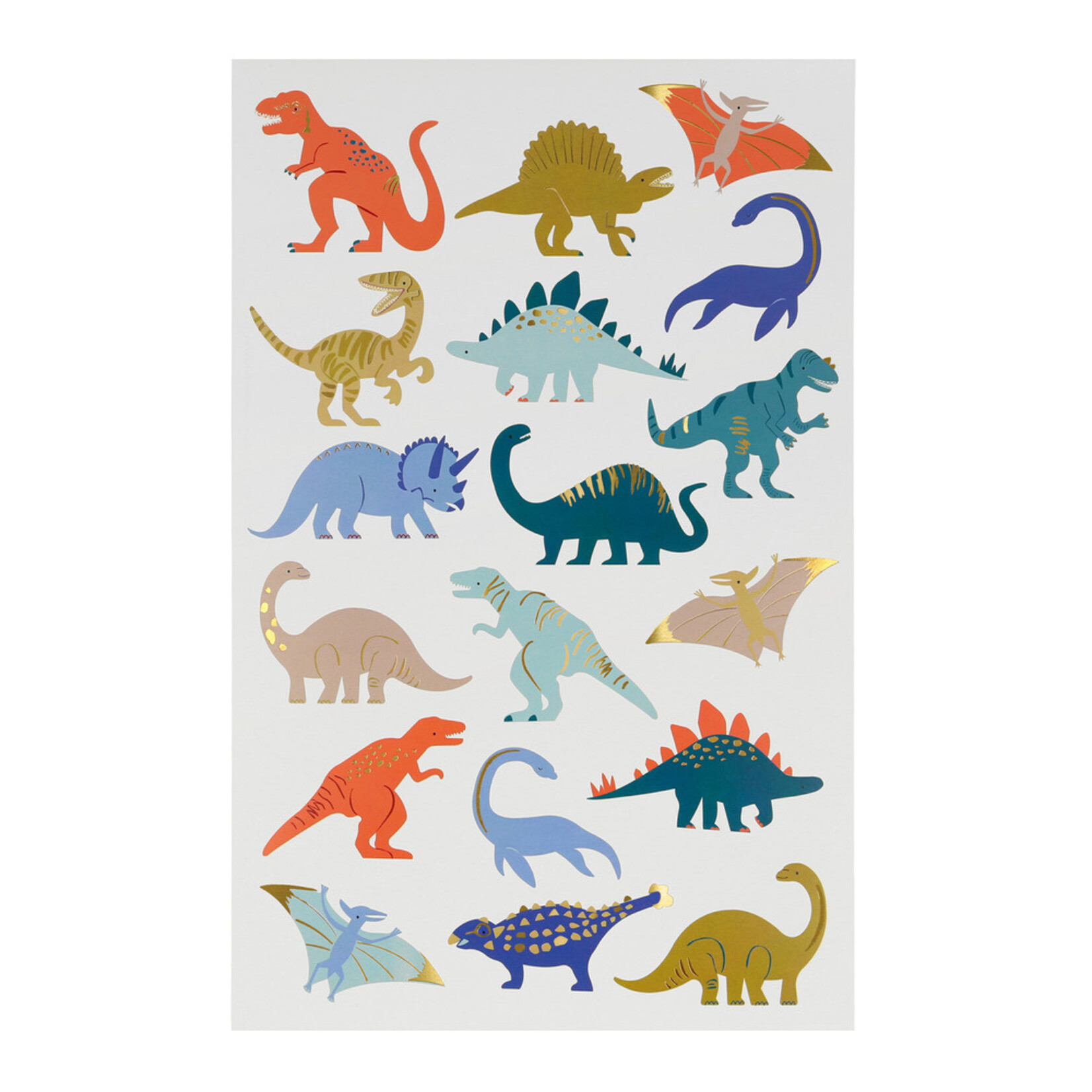 MERIMERI Dinosaurs tattoo sheet