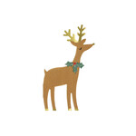 MERIMERI Reindeer with holly napkins (16pcs)