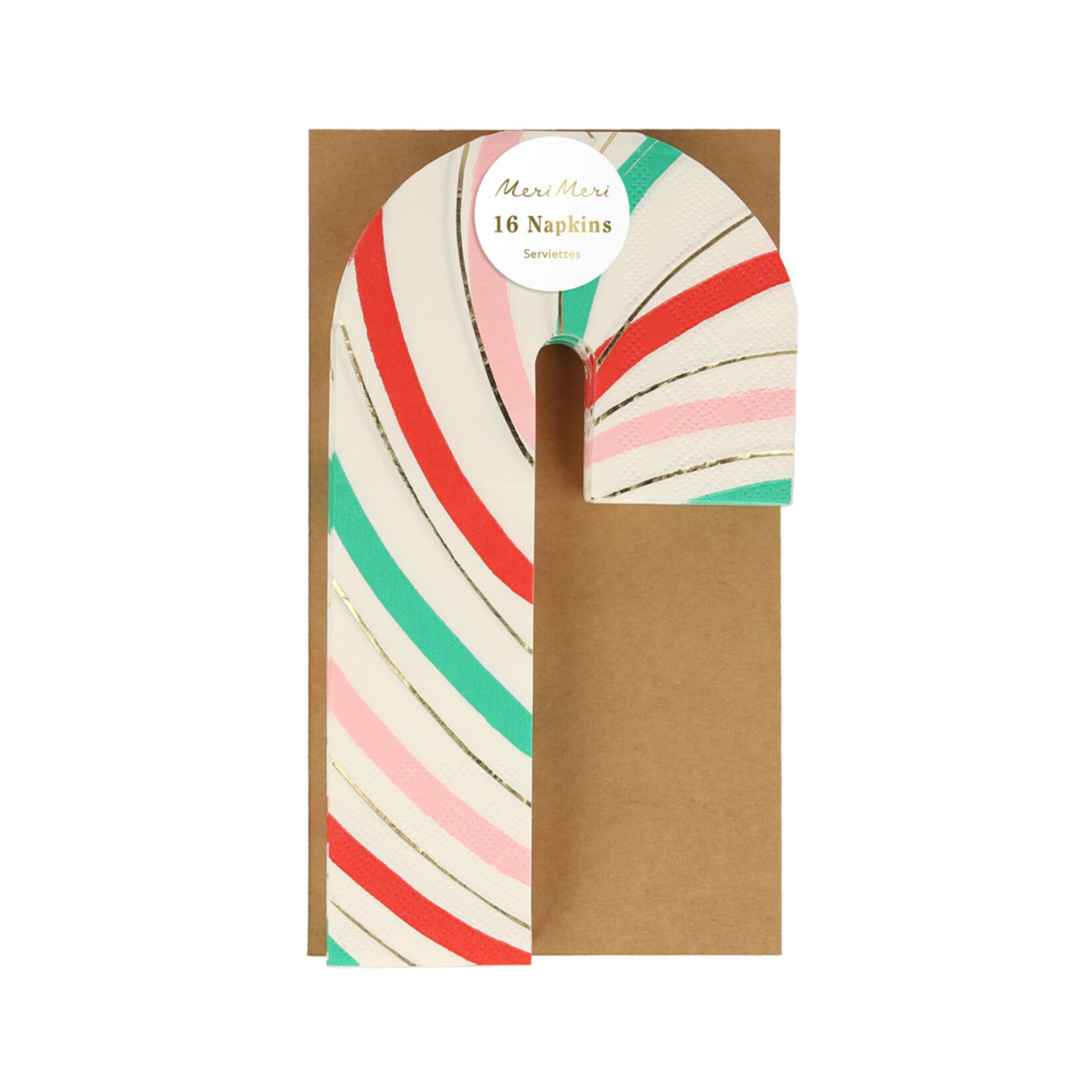 MERIMERI Stripy candy cane napkins (16pcs)