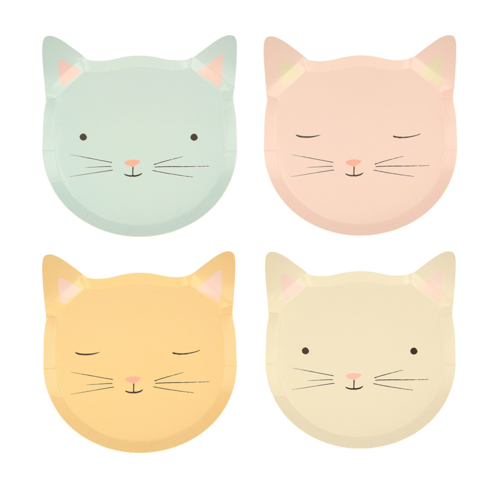 MERIMERI Cute kitten plates