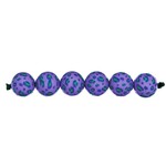 RICO Acid Leo beads, lilac, 5 pcs, ca. 16 mm, 2 mm hole