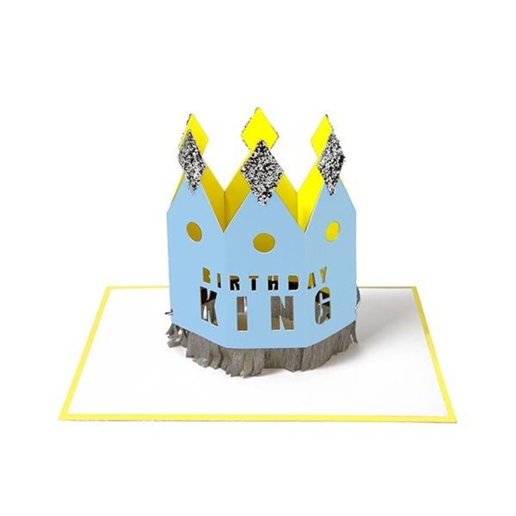 MERIMERI "Birthday King" kaart met kroon