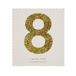 MERIMERI Glitter stickers alfabet 8