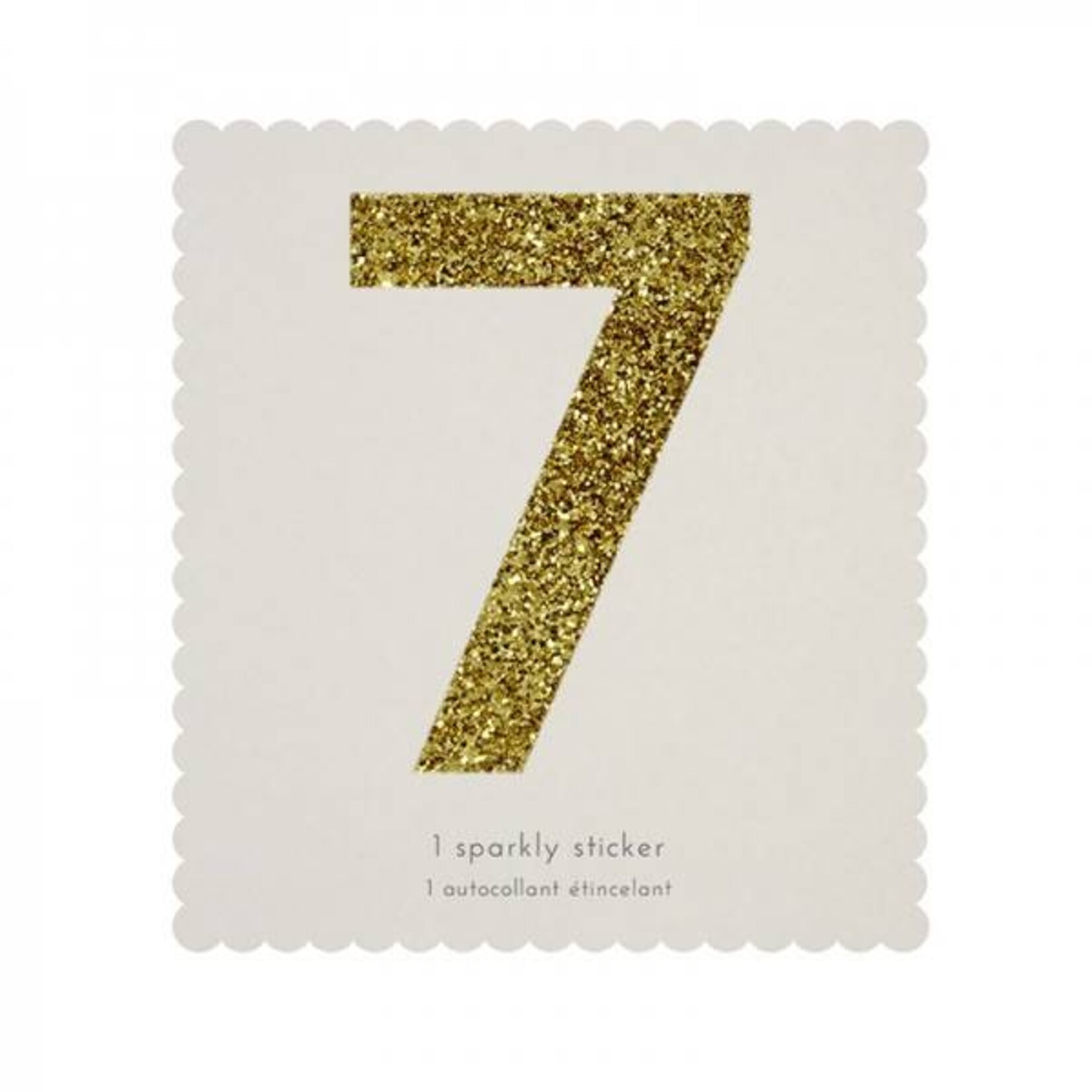 MERIMERI Glitter stickers alfabet 7