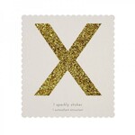 MERIMERI Glitter alphabet stickers X