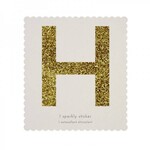 MERIMERI Glitter stickers alfabet H