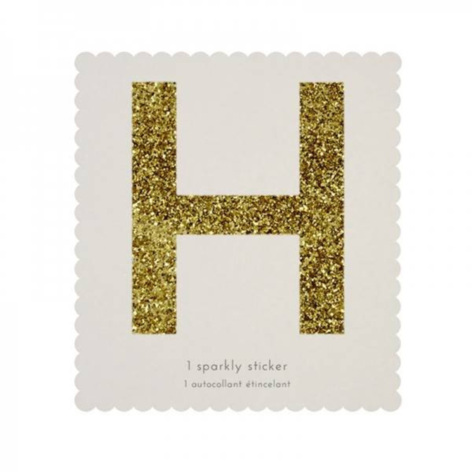 MERIMERI Glitter alphabet stickers H