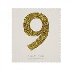MERIMERI Glitter stickers alfabet 9