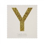 MERIMERI Glitter stickers alfabet Y