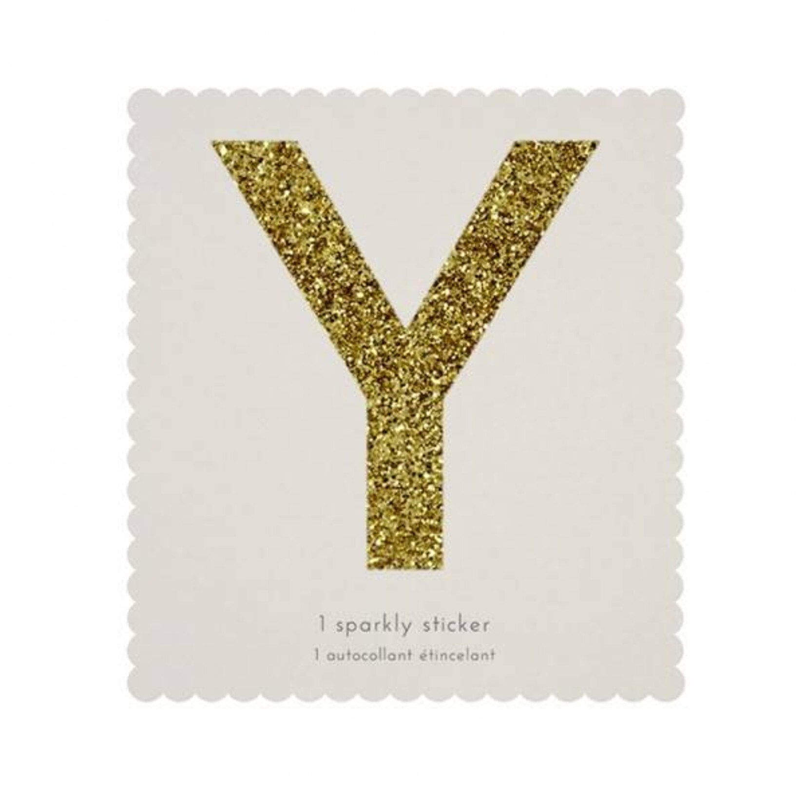 MERIMERI Glitter alphabet stickers Y