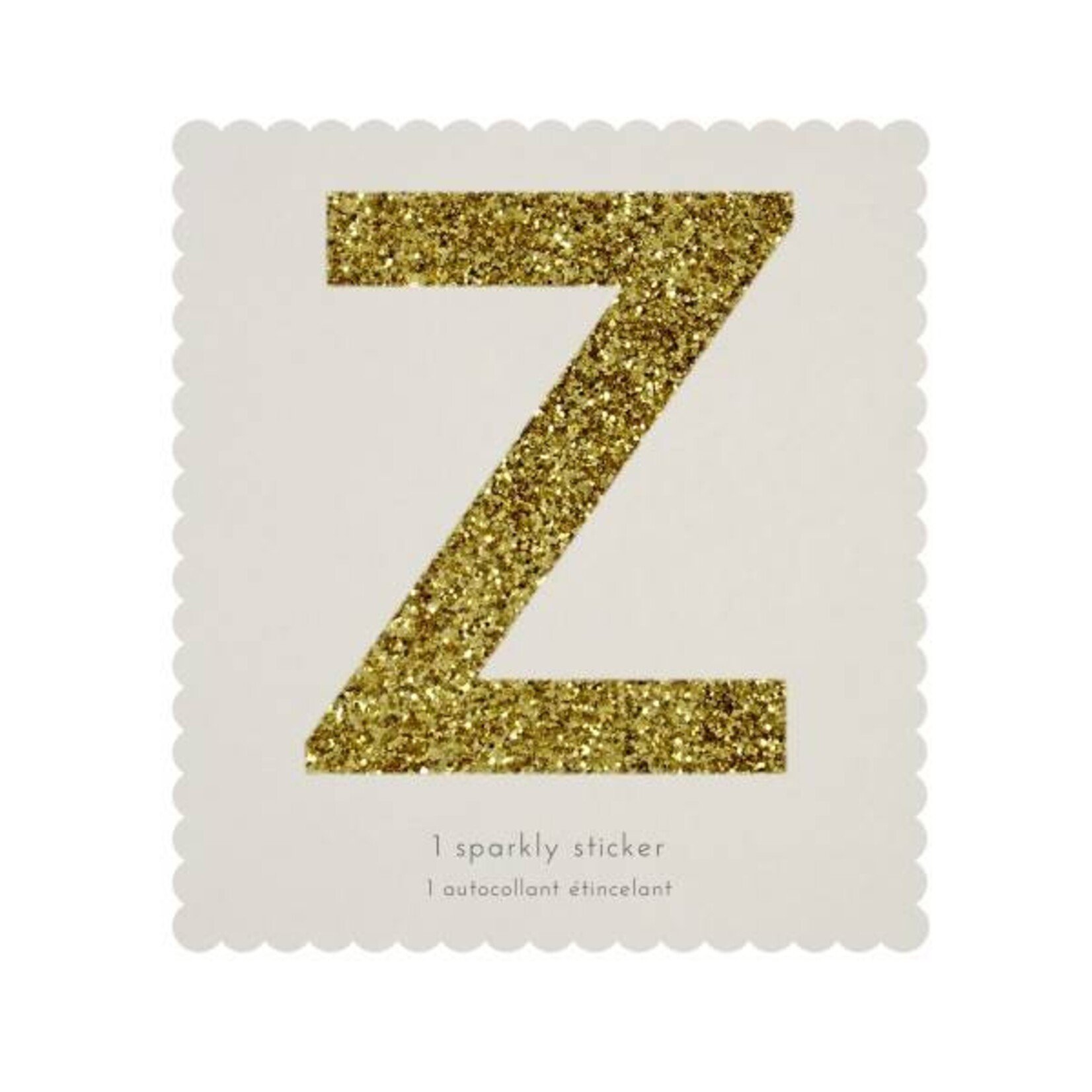 MERIMERI Glitter alphabet stickers Z